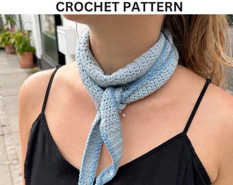 Mini Scarf Crochet Pattern - PDF file with pictures