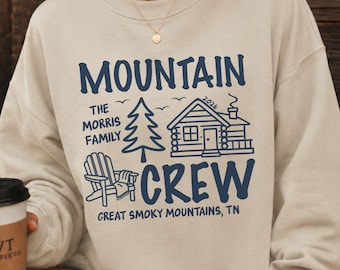 Mountain Vacation Sweatshirt, Comfort Colors Cabin Crew Shirts, Family Reunion Camping Vacation Tee