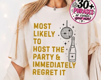 2027 Sarcastic New Year's Eve Shirts, Group NYE Party Tees