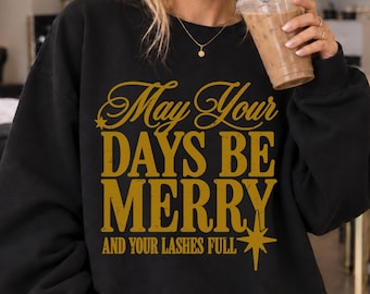 Christmas Lash Artist Shirt, Cute Holiday Lash Tech  Sweatshirt, Lash Artist Gifts