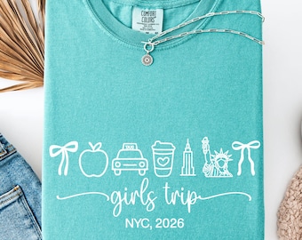 New York City Girls Trip Shirt, Comfort Colors Besties Weekend Tees, NYC Vacation, Girls Trip Gifts, New York Birthday Trip