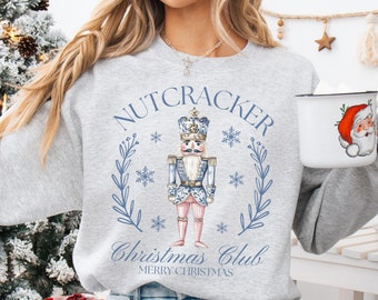 Nutcracker Sweatshirt, Toile Christmas Nutcracker Sweater, Christmas Club, Nutcracker Ballet, Christmas Gifts, Christmas Party Sweater