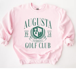 Augusta Golf Sweatshirt, Pink Golf Sweater, Golf Wife, Golf Club Crewneck, Preppy Golf Sweater, Gift for Golf Mom, Golf Girlfriend