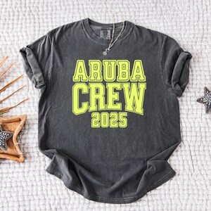 Aruba Group Shirt, Aruba Crew Tee, Destination Wedding Gift, Comfort Colors Aruba Vacation T-Shirt, One Happy Island, Girls Trip Shirts