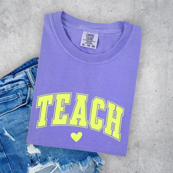 Bright Teacher Shirt, End of School Year Varsity Tee, Comfort Colors Teacher Shirt, Back To School T Shirt, Teacher Appreciation Gifts,