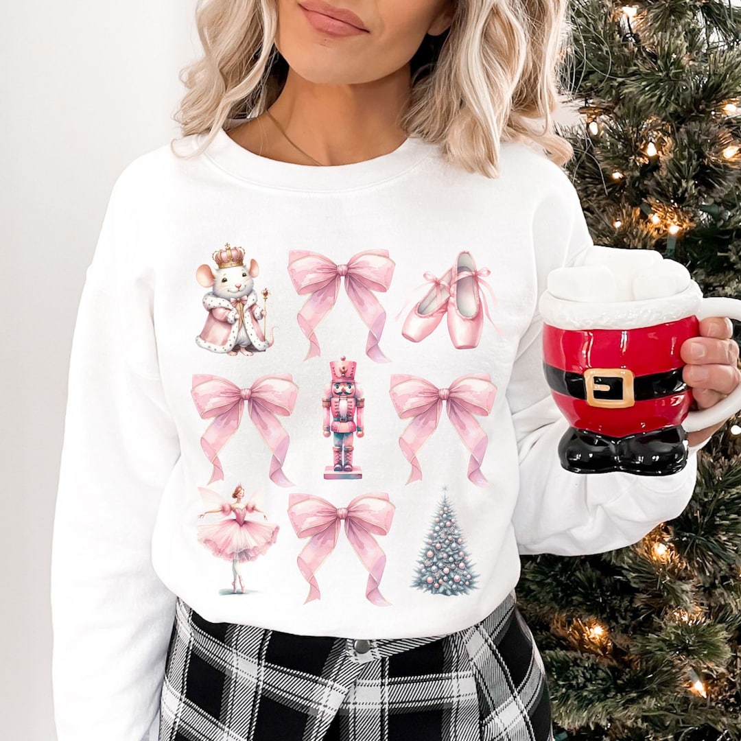 Angel Dear Bows & Ballet Puffy Oversized Sweatshirt main image 1