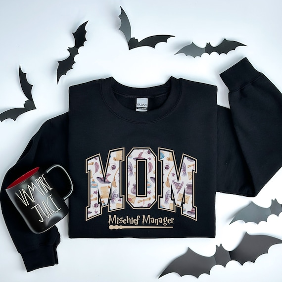 Wizard Mom Sweatshirt, Fantastic Mom Sweater, Wizarding Magic Crewneck, Wizard World Mom Halloween Park Sweatshirt