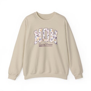 Wizard Mom Sweatshirt, Fantastic Mom Sweater, Wizarding Magic Crewneck, Wizard World Mom Halloween Park Sweatshirt Sand