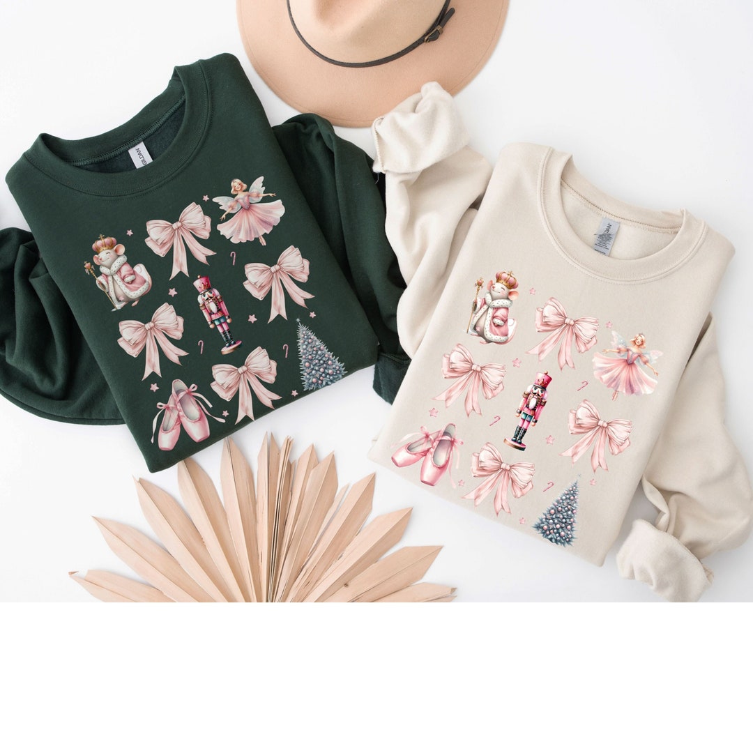 thumbnail image 2 of Nutcracker Season Christmas Sweatshirt - Ballet Holiday Crewneck Sweatshirt For Men & Women, Unisex Fall Winter Wear 2 of 10