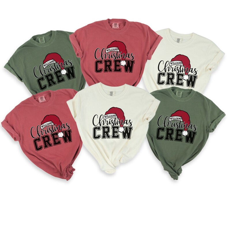 Family Christmas Shirt, Comfort Colors Christmas Crew Tee, Group