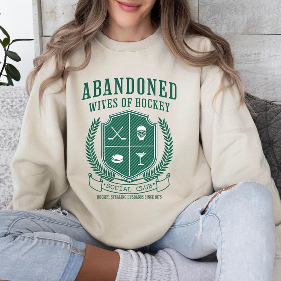 Hockey Wife Sweatshirt, Goalie Wife Crewneck, Ice Hockey Gift, Funny Wife Gifts, Hockey Wife Era Sweater, Hockey Wives Club