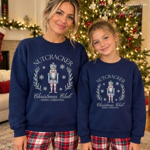 Nutcracker Sweatshirt, Toile Christmas Nutcracker Sweater, Christmas Club, Nutcracker Ballet, Christmas Gifts, Christmas Party Sweater image 7