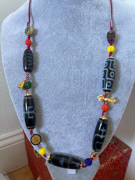 Dzi Bead Necklace