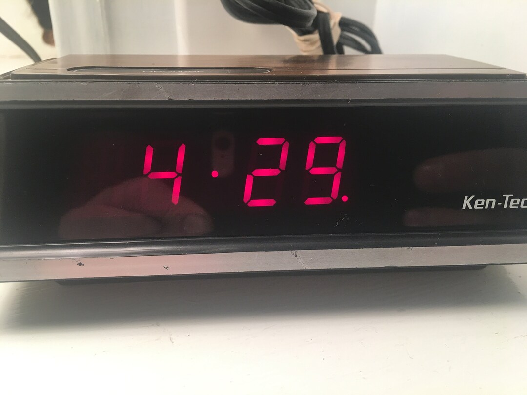 Vintage 80s Kentech Alarm Clock Etsy