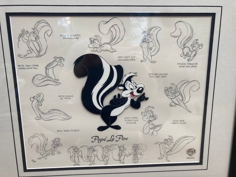 Pepe Le Pew Animation Art Etsy Pepe Le Pew Animation Art Etsy