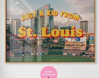 St. Louis Art Print, Retro Photo (Digital Download)