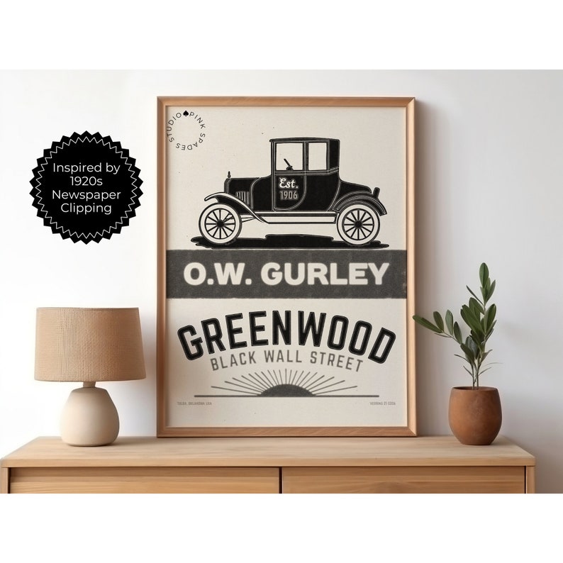 Black Wall Street Art Vintage Matchbook Art African American Art Black