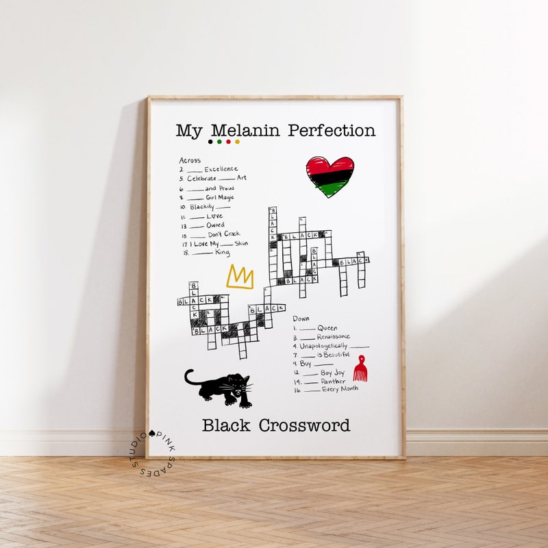 Crossword Art - Etsy