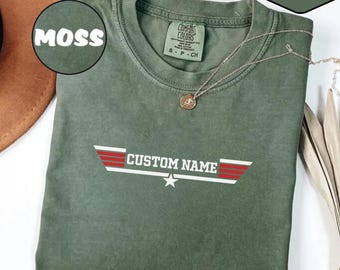 Comfort Colors Maverick Goose Shirt: Custom Fighter Pilot Tee