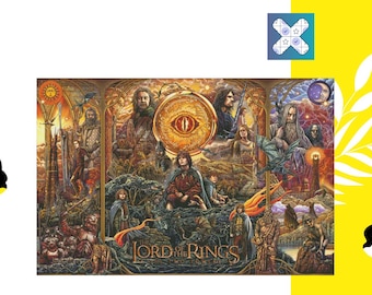 PDF &quot;The Two Towers&quot;  Cross Stitch Pattern DMC 123 Solid Colours, 720w X 480h Stitches, Size on 18 Count: 102w X 68h cm (40w&quot; X 27h&quot;)