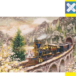 Polar Express Cross Stitch Pattern: Victorian Christmas, Pattern Keeper Compatible DMC PatternKeeper Compatible, Instant Download