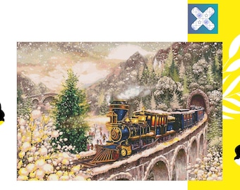 PDF Polar Express Cross Stitch Pattern: Victorian Christmas, Pattern Keeper Compatible DMC  Instant Download