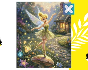 PROMO PDF Cross Stitch Pattern, PK Compatible, Instant Download, Fairy Tale Cross Stitch Princess Embroidery Design