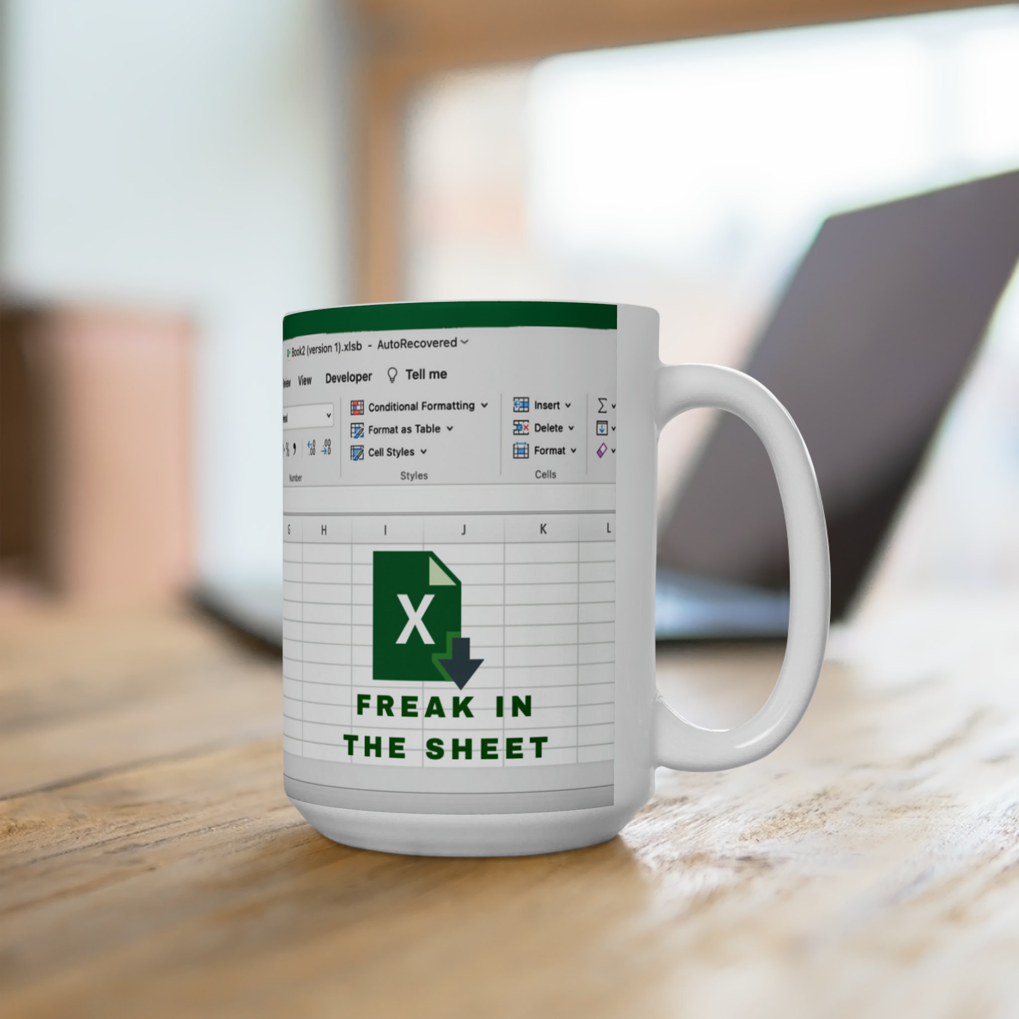 Excel Coffee Mug,freak in the Sheets Mug, Excel Mug, Accountant Gifts