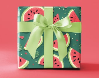 Wrapping Paper Red and Green Watermelon Wrapping Paper perfect for any time, any occasion.