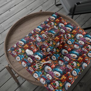 Wrapping Papers, Colorful Snowman Gift Wrap, Holiday Gift Wrap, Christmas Wrapping Paper, Festive Gift Wrap, Unique Wrapping Paper image 10