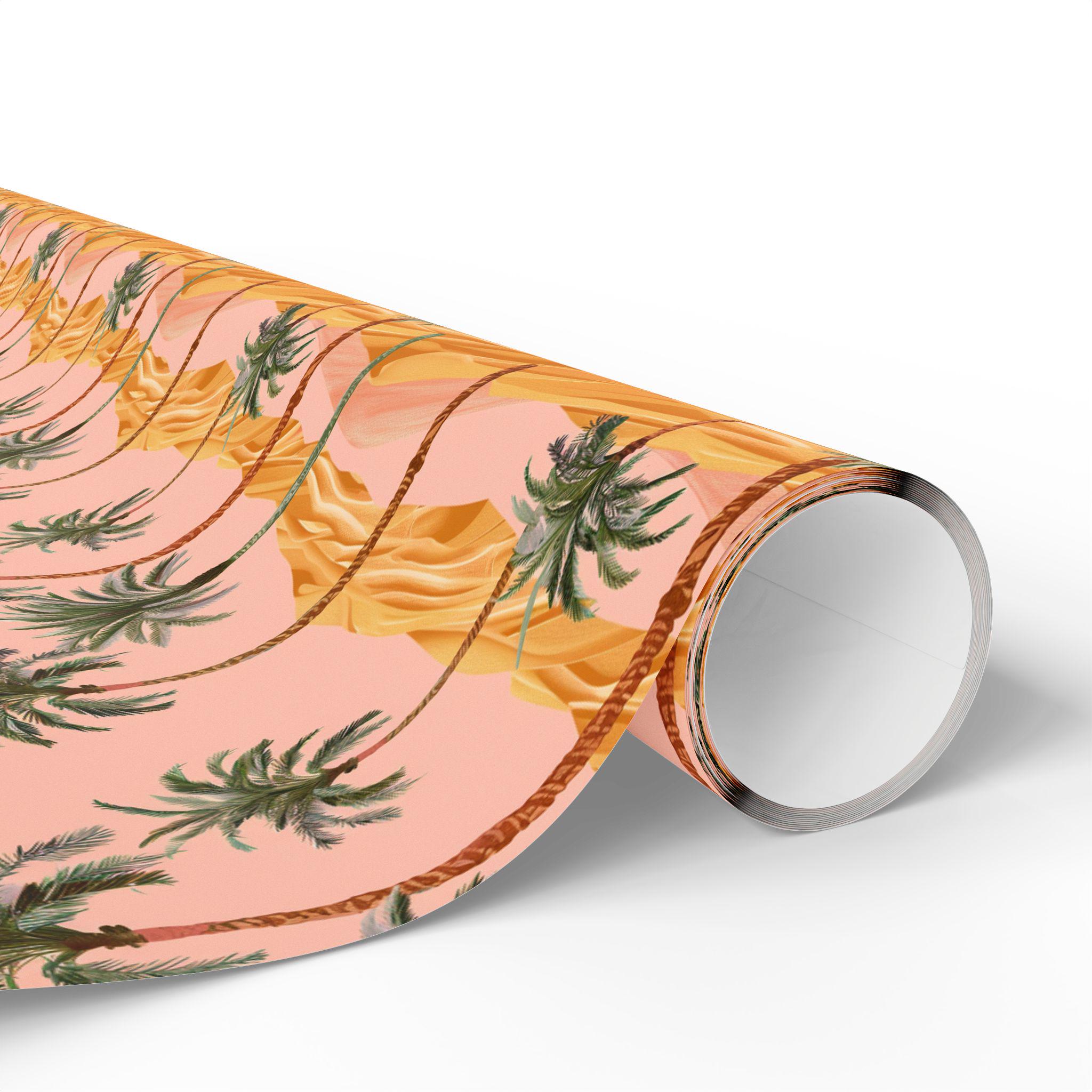 Sunset Palm Trees Wrapping Paper: Tropical Summer Gift Wrap - Etsy