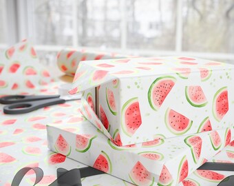 Wrapping Paper Red Pink Green Watermelon Special Occasion Wrapping paper