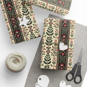 Palestinian Embroidery Wrapping Paper: Elegant Ramadan/Eid Gift Wrap image 8