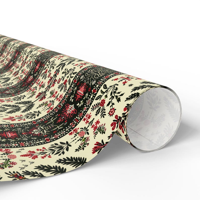 Palestinian Embroidery Wrapping Paper: Elegant Ramadan/Eid Gift Wrap image 5
