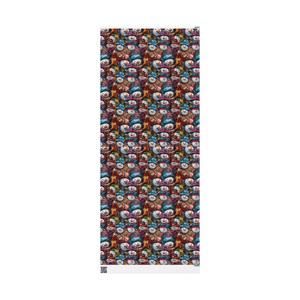 Wrapping Papers, Colorful Snowman Gift Wrap, Holiday Gift Wrap, Christmas Wrapping Paper, Festive Gift Wrap, Unique Wrapping Paper image 4