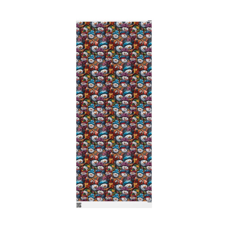 Wrapping Papers, Colorful Snowman Gift Wrap, Holiday Gift Wrap, Christmas Wrapping Paper, Festive Gift Wrap, Unique Wrapping Paper image 4