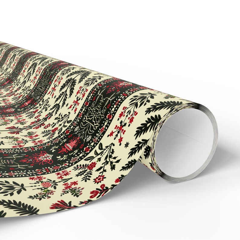 Palestinian Embroidery Wrapping Paper: Elegant Ramadan/Eid Gift Wrap image 7