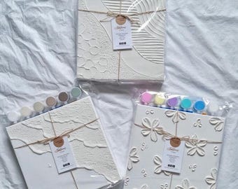 DIY Paint Me texturerade konstkit / Barnkalas / Födelsedagskalasaktivitet / Målningsaktivitet / Vänneraktivitet