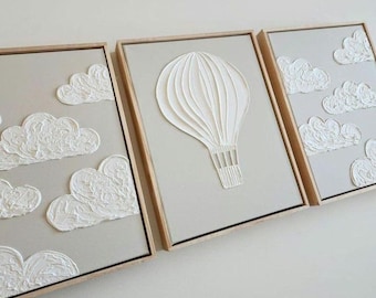 Kidsroom wall texture art/ kidsroom decorative/ baby birthday/ Baby shower / personalize art