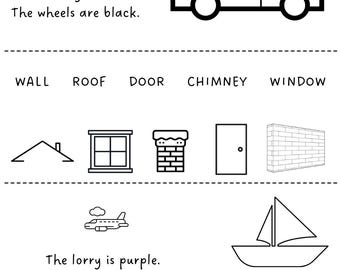 English worksheets/35 pages/preschool English exercises/ learning english for kids/homeschool english