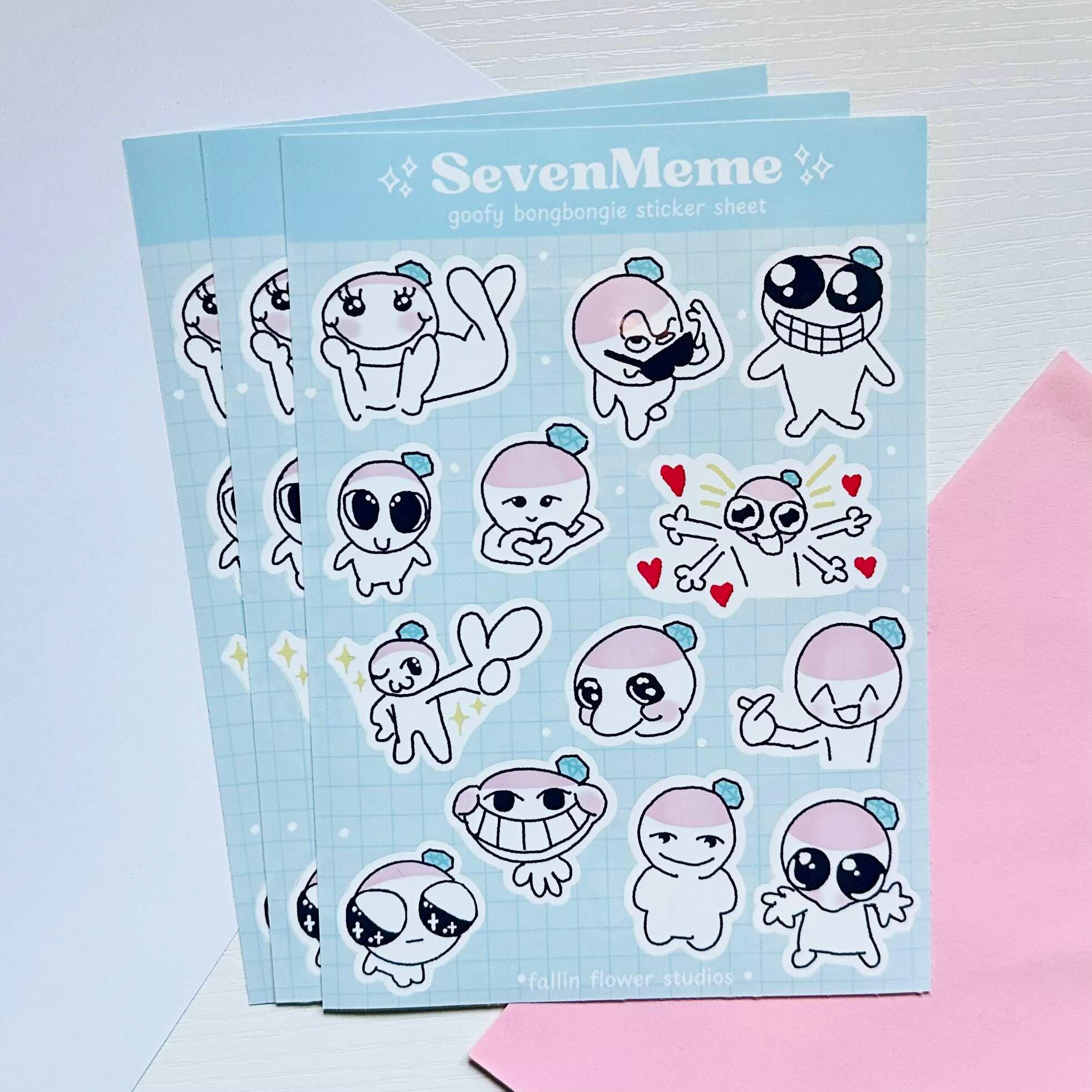 Sevenmeme Sticker Sheet | Seventeen - Etsy