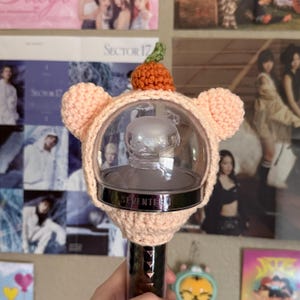 Szydełkowy pokrowiec na świecącą pałeczkę Boo Bear (Caratbong V2&3) | Seungkwan, Seventeen