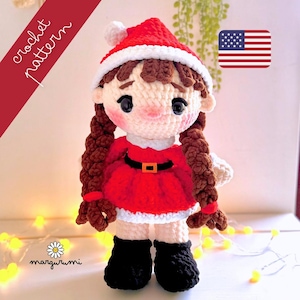 Christmas Doll- Amigurumi Crochet Pattern