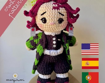 Anime Inspired: Demon Warrior - Amigurumi Crochet Pattern