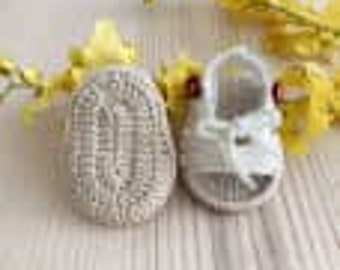 Crochet bébé chaussons bébé sandales nouveau-né cadeau bébé douche cadeau