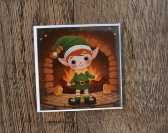 2x2 Square Christmas Magnet