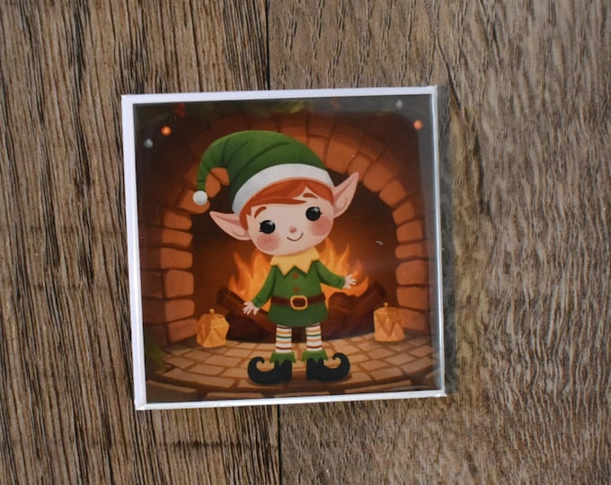 2x2 Square Christmas Magnet