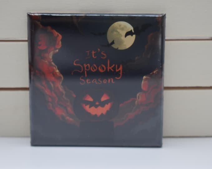2x2 square Halloween Fridge Magnet