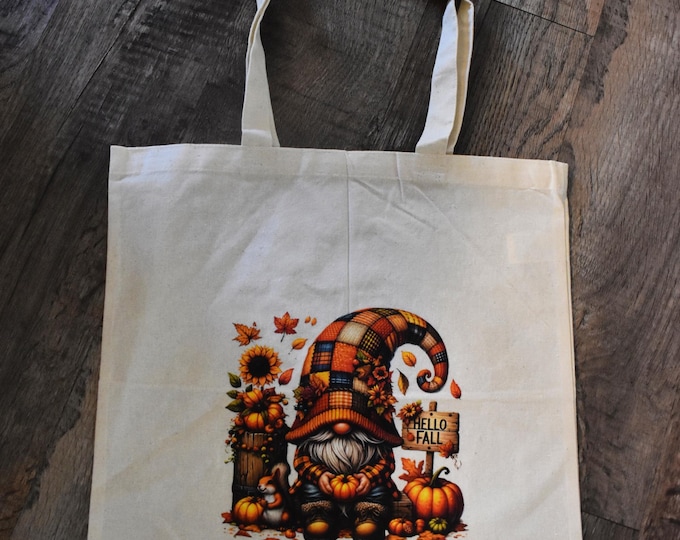 16x15 Light Weight 100% Cotton Fall Canvas Tote Bag