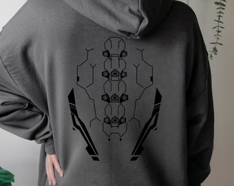 VR × CYBERPUNK CREWNECK / GREY　XL Cyberpunk 2077 V's Sweatshirt - Etsy